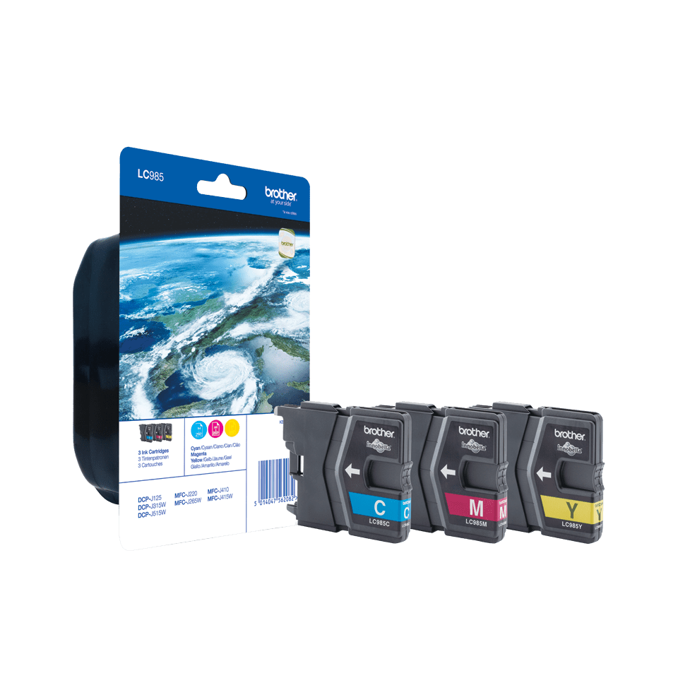Genuine Brother LC985RBWBP Ink Cartridge Blister Pack 